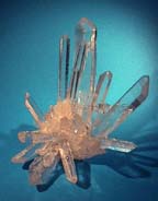 photo of quartz crystal cluster