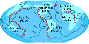 plate tectonics map